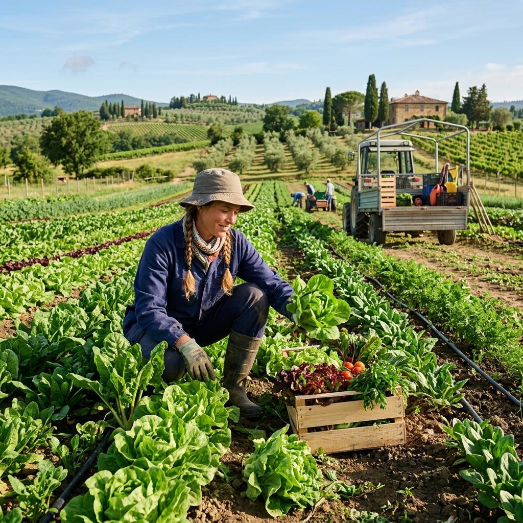 Harvesting Worker